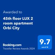 45th floor LUX 2 room apartment Orbi City