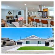 H&H Modern Lux 4BD 1 King Suite 3 Queen SoCal Disney