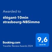 Lélégant-Parking privé-10min strasbourg-NBSimmo
