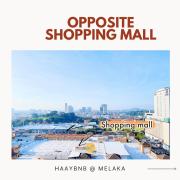 1 Bedroom Apartment, Melaka CBD Town Center- Hosted by Private Locals Resident, Balcony With City Skyline View or Seaview, Opposite Malls, TV BOX, 5 minutes to Jonker Street,