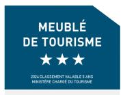 Cosy T2, Meublé de tourisme 3 étoiles, Parking fermé , 2Vélos, Wi-Fi