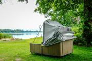 Outdoor Lounge am Belauer See mit Seezugang