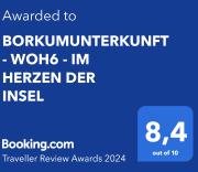 BORKUMUNTERKUNFT - WOH6 - IM HERZEN DER INSEL