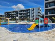 Flat premium com varanda gourmet no Makia Resort em Muro Alto 4 pessoas