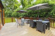 Conkers Lodge for 6 with Hot Tub & Secluded Decking - Spa Resort in Devon Conkers Lodge for 6 with Hot Tub & Secluded Decking - Spa Resort in Devon