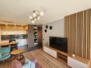 Apartament przy Loftach u Scheiblera parking podziemny, Śniadaniownia