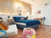 Double Studio, Private Bath & Balcony, Shared Kitchen with Local Family by Pillows & Purrs