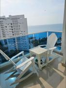 Apartamento con hermosa vista y frente a la playa
