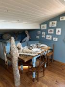 Haut de villa, terrasse, barbecue, vélos