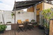 Cozy Penthouse Studio with Private Rooftop Terrace