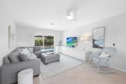 Nautical home with pool, grill and steps to shops