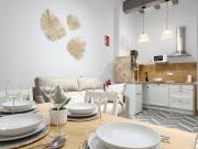 Encantador apartamento vigas de madera