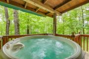 Serene Maggie Valley Retreat with Deck and Hot Tub!