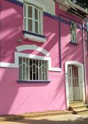Uma casinha rosa no Pacaembu