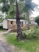 Mobil-home camping 3 étoiles 6 couchages climatisé avec piscine chauffée