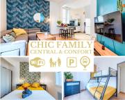 Chic Family - Neuf & Moderne - Parking Wifi Centre Ville Gare TGV - Confort idéal Famille - OFFRE SPECIALE