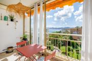 Cannes-vue mer Esterel-balcon-Plage