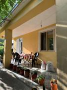 Private house surrounded by greenery