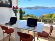 Breathtaking Mediterranean Views from Renovated Cosy Nest, Walk to Portissol Beach and Port