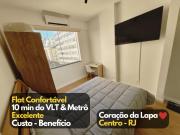 Incrível Flat, Novinho c ar completo Lapa RJ