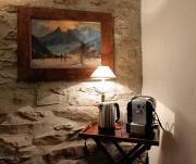 The saxe relax in the mountain