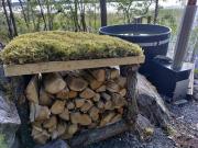 Viihtyisä mökki järven rannalla