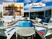 Reflections Broadbeach- Heated Pool! Complete Waterfront Entertainer with Huge Deck, Pool Table and Pontoon