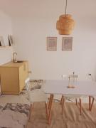 modern design studio with charming view