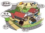 奈良吉野の小学校跡地ゲストハウス-五右衛門風呂体験-漫画図書室-卓球台-一棟貸し-素泊まり-吉野山天川村観光-Small inn attached to a historic school building