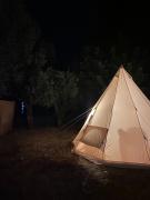 Canvas Tent Near The Agean Sea