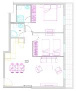 Renovated 2 Bedrooms Flat Near the center