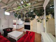 A garden in the clouds in the center of town