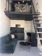 Black and white loft apartment