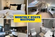 Stylish 2 Bed Apt in Watford - Monthly Stays