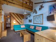 Duplex spacieux avec terrasse, garage, et WIFI à Méribel - FR-1-355-7