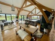 Open plan barn conversion in Herefordshire