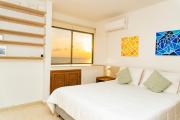 Apartamento frente al mar, vista al centro de Cartagena