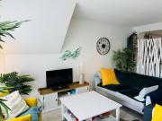 3 pièces plein centre, parking, 400m plage