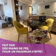 fibre optique, propre, calme, équipé, caméras de surveillance, climatisations réversibles pour chauffer, télévisions, parking, parc, agadir, 7 personnes, accès à pieds aux magasins, cafés et restaurants