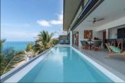 Villa Moana Panoramic Sunrise Ocean View 3BR Samui