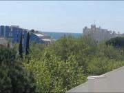 Studio 34m2 avec la terrasse 60m2, aperçu mer, parking, Clim, plage à 150 m,Wi-fi, piscine