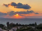 sea sunset view, walk to the beach