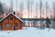 Arctic log house Hirvas