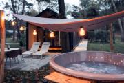 Sallands natuurhuisje Hellendoorn hottub Metz