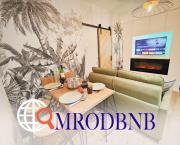 MRODBNB - Appart Neuf - Aperçu Mer - 25m Plage & Resto - Ciné - Cheminée - Popcorn