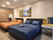 Spacious 2 King Bed Family Room 56 Sqm PODOMORO APARTMENT Tower Liberty 21st Floor with Mall Direct Access