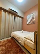 Cozy orange room at shore