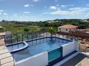 No Atalaia, Fort Poseidon rua do Atalho a 700 metros da praia do Atalaia, apartamento novo decorado, varanda, sala de estar e jantar, 02 suítes, 03 banheiros, lavanderia, cozinha, piscina, churrasqueira, salão de jogos, vista parcial das dunas e ma