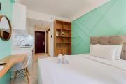 Modern Look Studio at Sky House Alam Sutera Apartment By Travelio