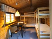 Timber cottages with jacuzzi and sauna near lake Vänern